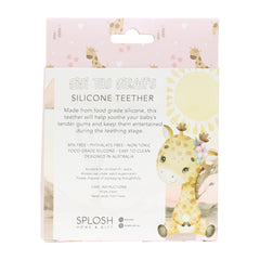 Baby Giraffe Silicone & Beechwood Teether