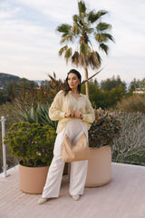 Madeleine Large Floppy Hobo - Beige