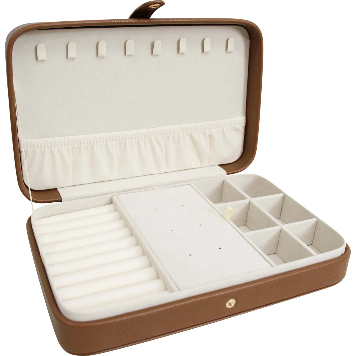 Classic Tan Jewellery Travel Box