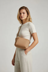 Neoprene Hazel Rectangle Shoulder Bag – Camel