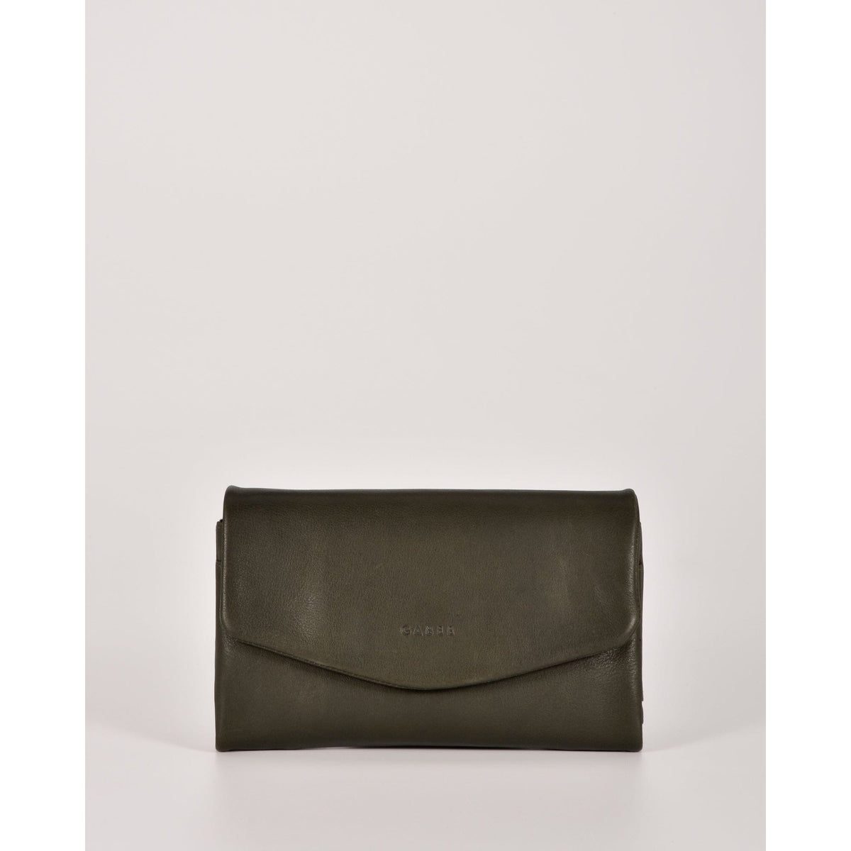 Chelsea Leather Crossbody Wallet – Olive