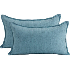 Linen Azure Cushion – 30 × 50cm