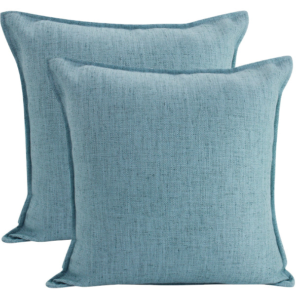 Linen Azure Cushion – 45 × 45cm