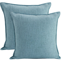 Linen Azure Cushion – 45 × 45cm