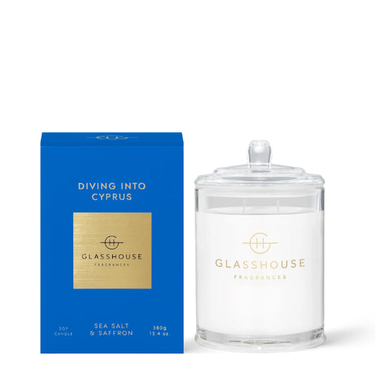 Glasshouse Diving Into Cyprus Candle