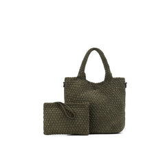 Arielle 2 Piece Suede Top Handle Bag