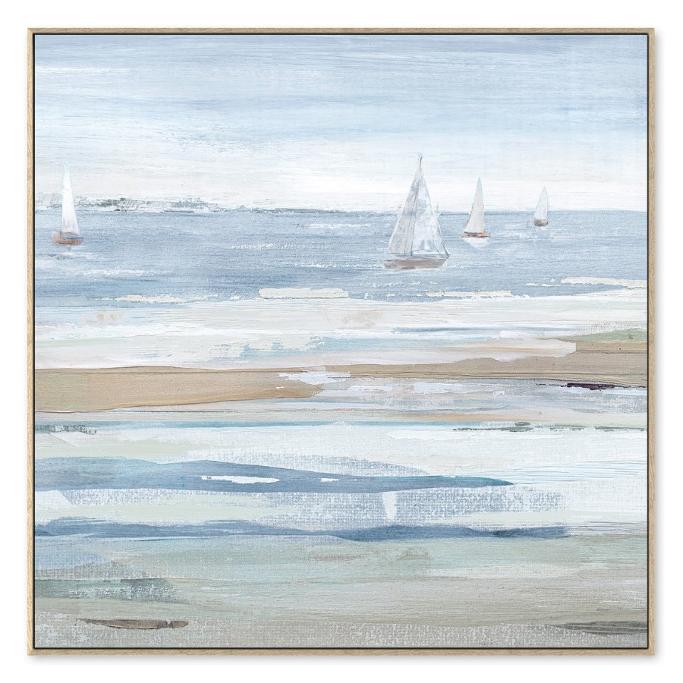 Sailboats Artwork – 102×102 cm - In-Store Pickup Only