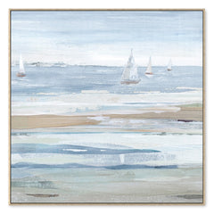 Sailboats Artwork – 102×102 cm - In-Store Pickup Only