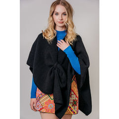 Edinburgh Tartan Shawl - Black