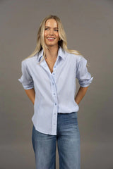 Humidity Lifestyle Nala Stripe Shirt - Sky Blue