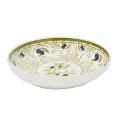 Oamra Ceramic Bowl 31.5x6cm – Olive Green Serving Bowl