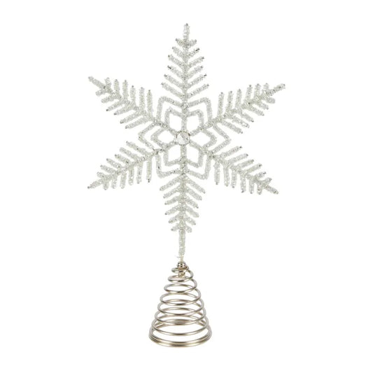 Sparkling Silver Tree Topper