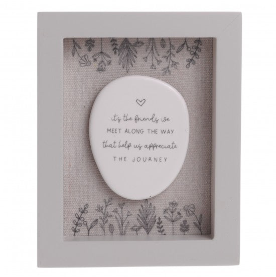 Moments Rectangle Framed Plaque - It's Friends We Meet