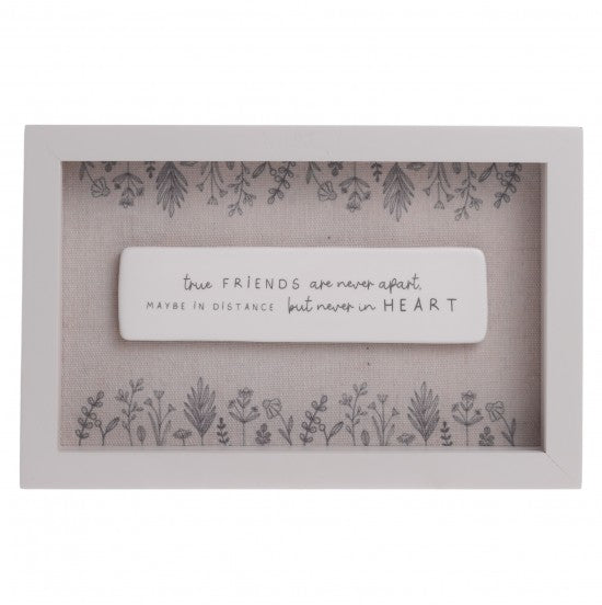 Moments Large Framed Plaque - True Friends