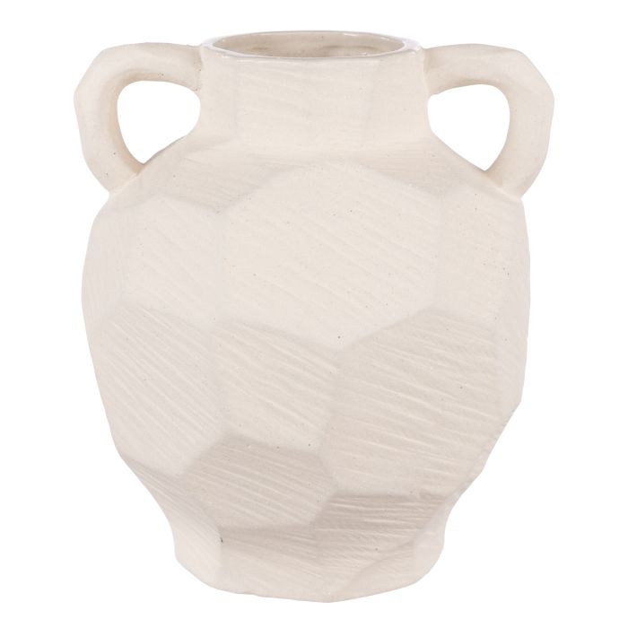 Amalfi Benicio Large Vase – Natural Stoneware Decorative Vessel