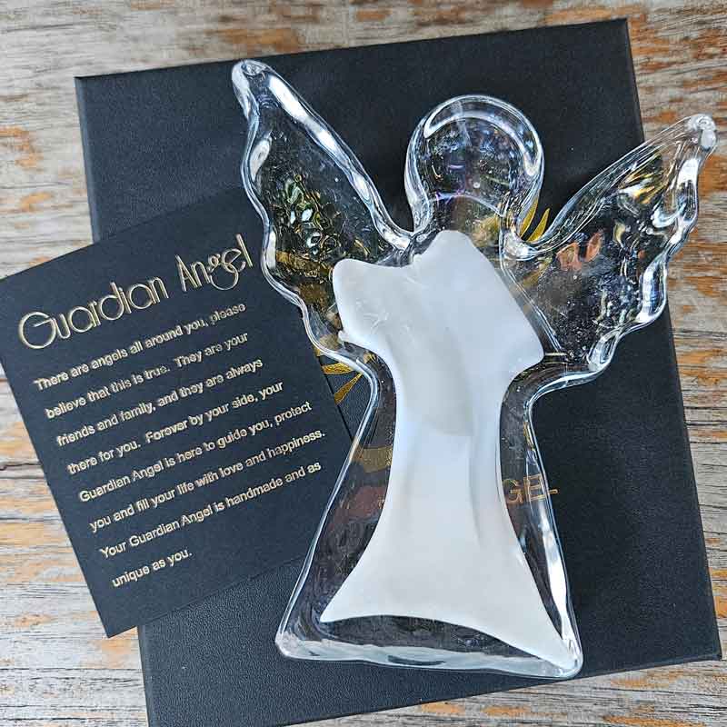 Glass Guardian Angel - White