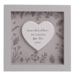 Moments Square Framed Plaque - Grandchildren Sunshine