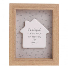 Moments Rectangle Framed Plaque - Grateful For So Much