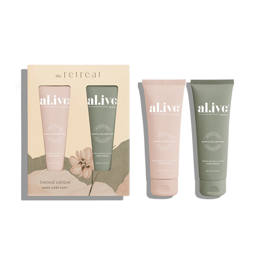 al.ive body Hand Care Duet – Applewood & Goji Berry + Green Pepper & Lotus