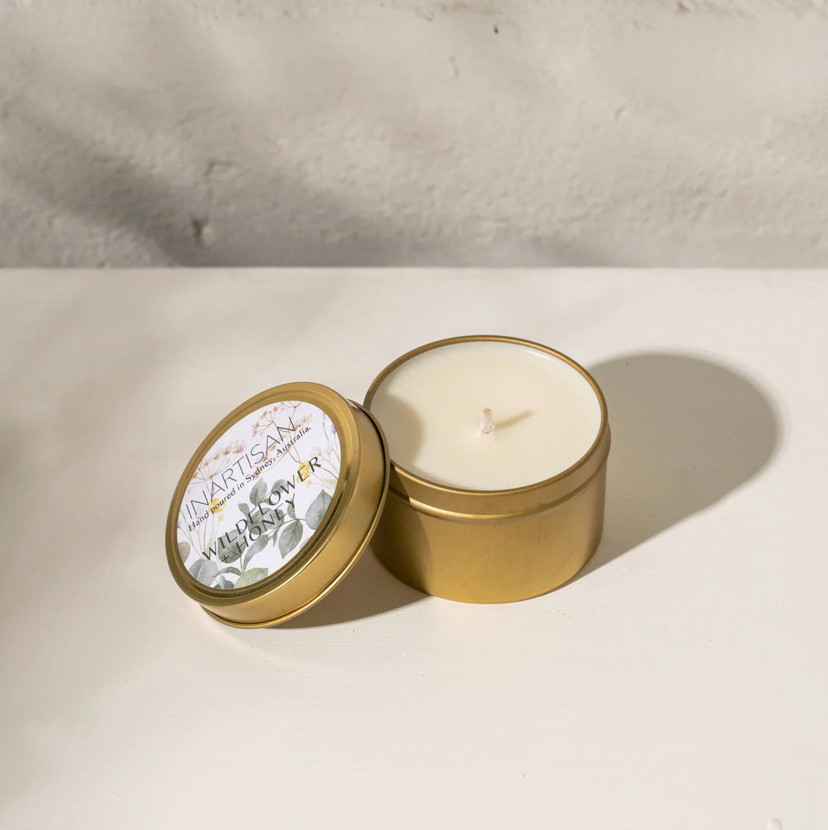 Hand-Poured Australian Soy Candle - Wildflower & Honey