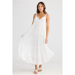 Linen Dress –White