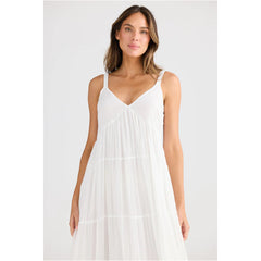 Linen Dress –White