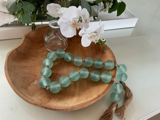 Coastal Charm Sea Glass Garland