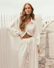 The Monte Carlo Plain Shirt - White