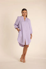 Load image into Gallery viewer, Button-Down Linen Shirt Dress