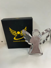 Glass Guardian Angel 14cm Pink