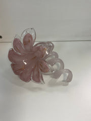 Everlasting Glass Flower 12cm pink/gold
