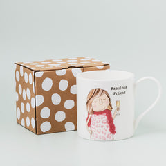 Boxed Bone China Mug - Fab Friend