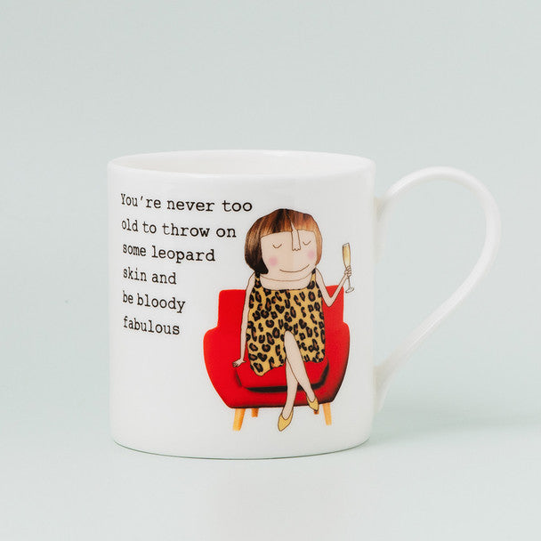 Boxed Bone China Mug -  Leopard