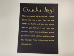 Glass Guardian Angel 14cm Pink