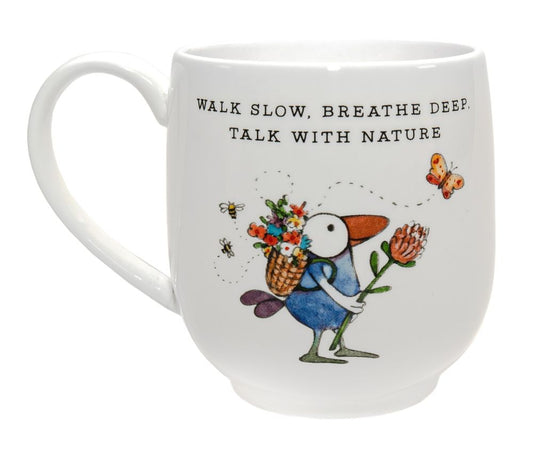 Twigseeds Fine Bone China Cup - Breathe Design