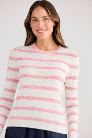 Stripe Yacht Knit - Pink