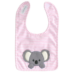 Alimrose Bib Baby Koala in Pink detail view