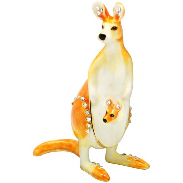 Jewelled Kangaroo Trinket Box