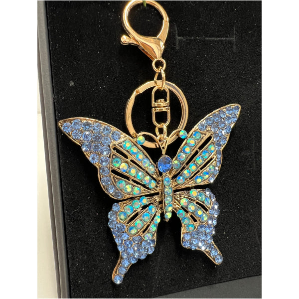 Bling Butterfly Keyring & Diamond Pen Gift Set