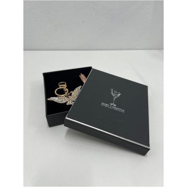 Bling Butterfly Keyring & Diamond Pen Gift Set