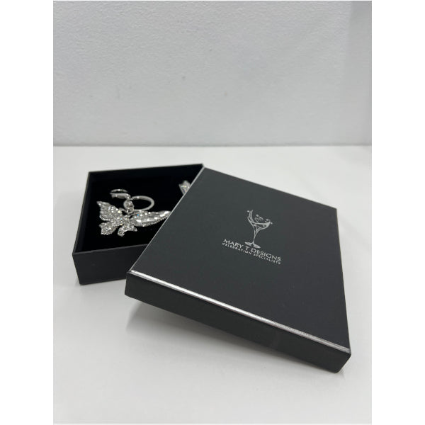 Bling Butterfly Keyring & Diamond Pen Gift Set