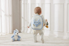 Jiggle & Giggle Plush Puppy Buddy Backpack in Blue lifestyle shot