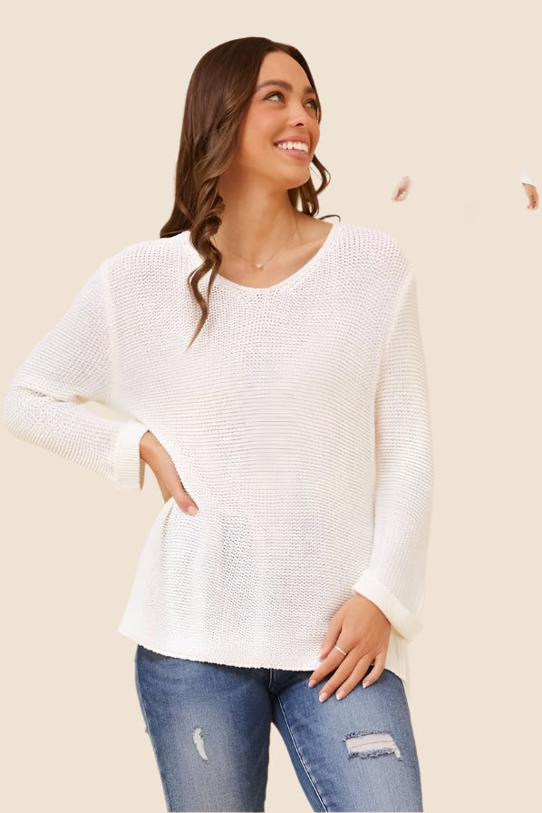 Lightweight Knit Sweater Top