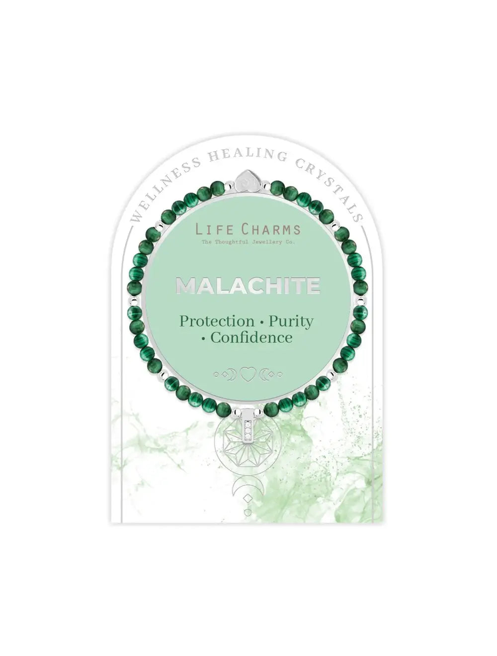 Life Charms Healing Stones - Malachite Bracelet