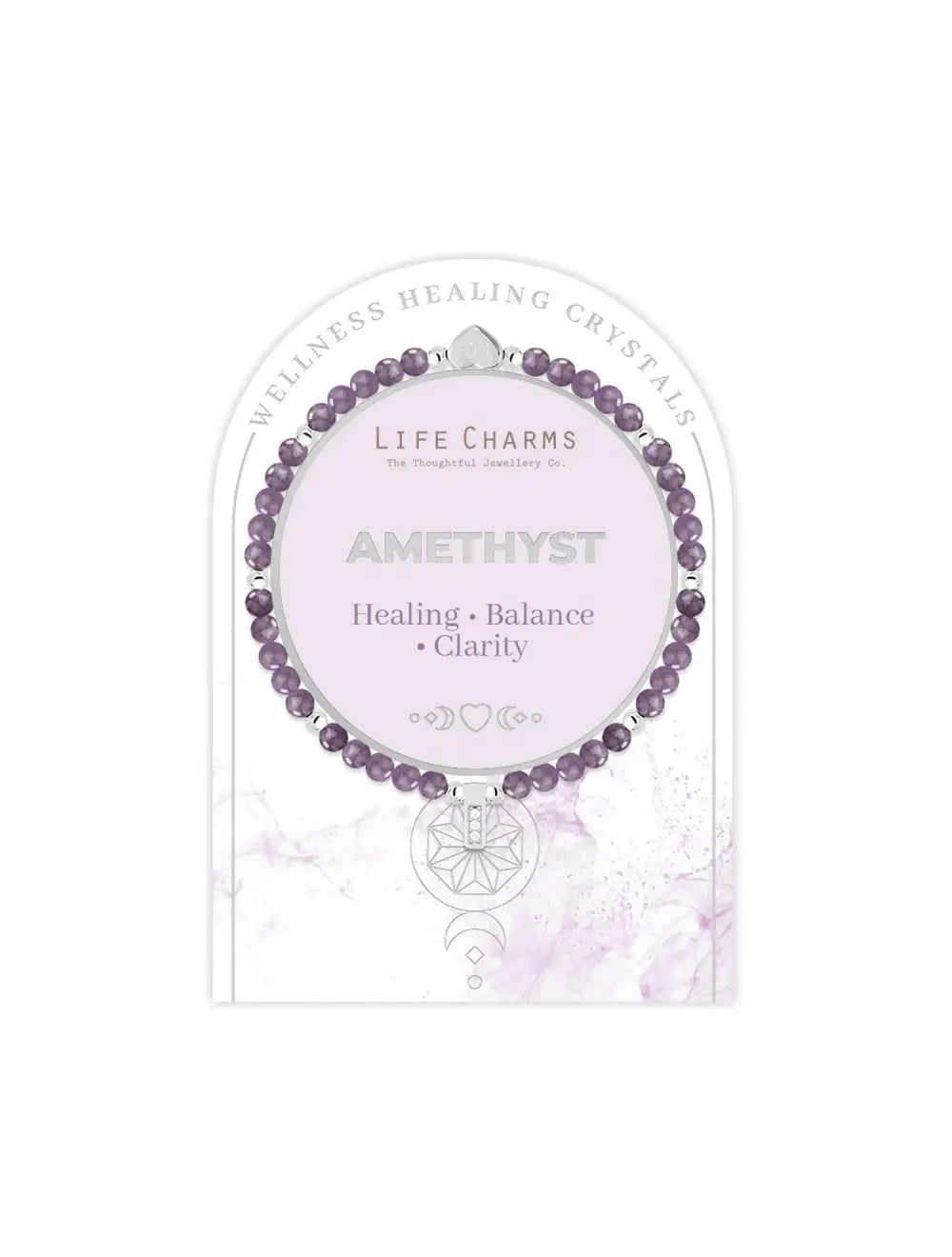 Life Charms Healing Stones -  Amethyst Bracelet