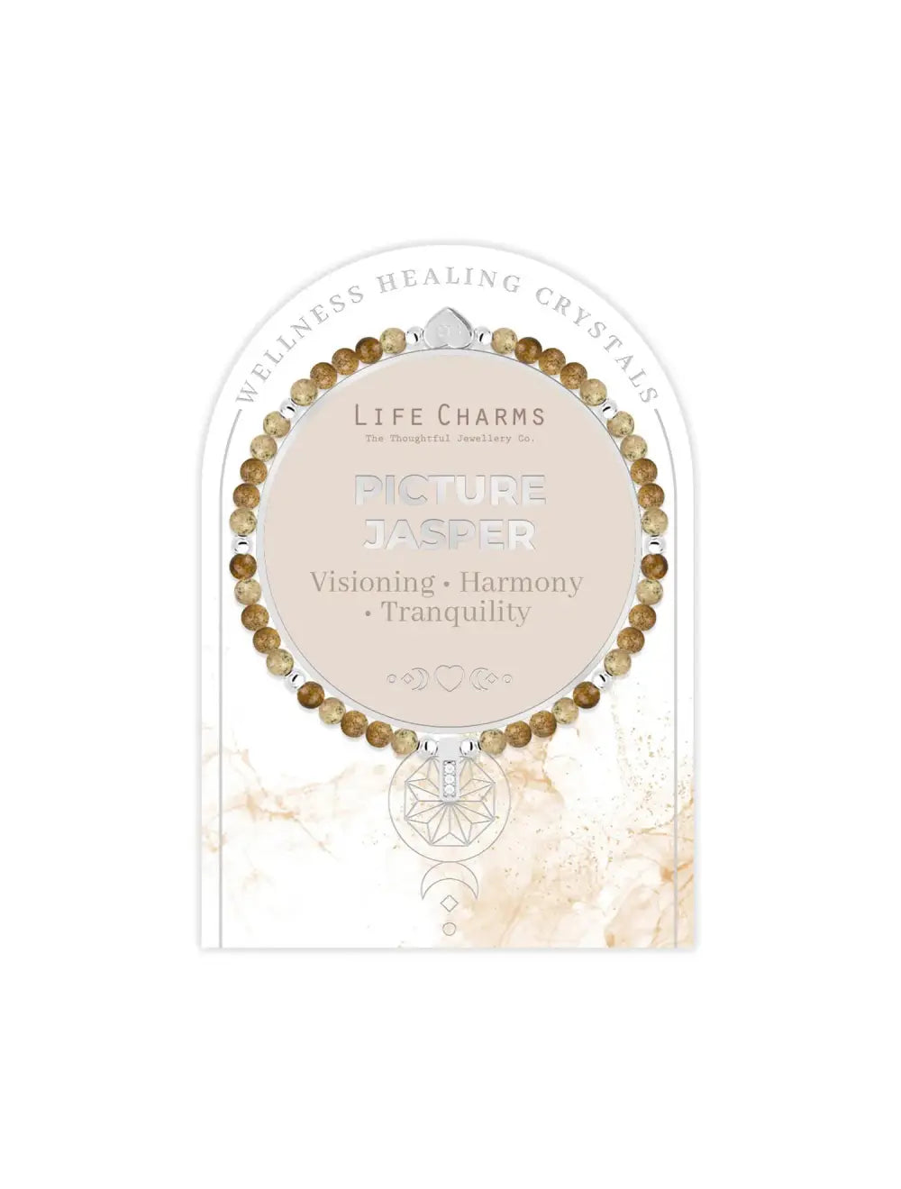 Life Charms Healing Stones - Picture Jasper Bracelet