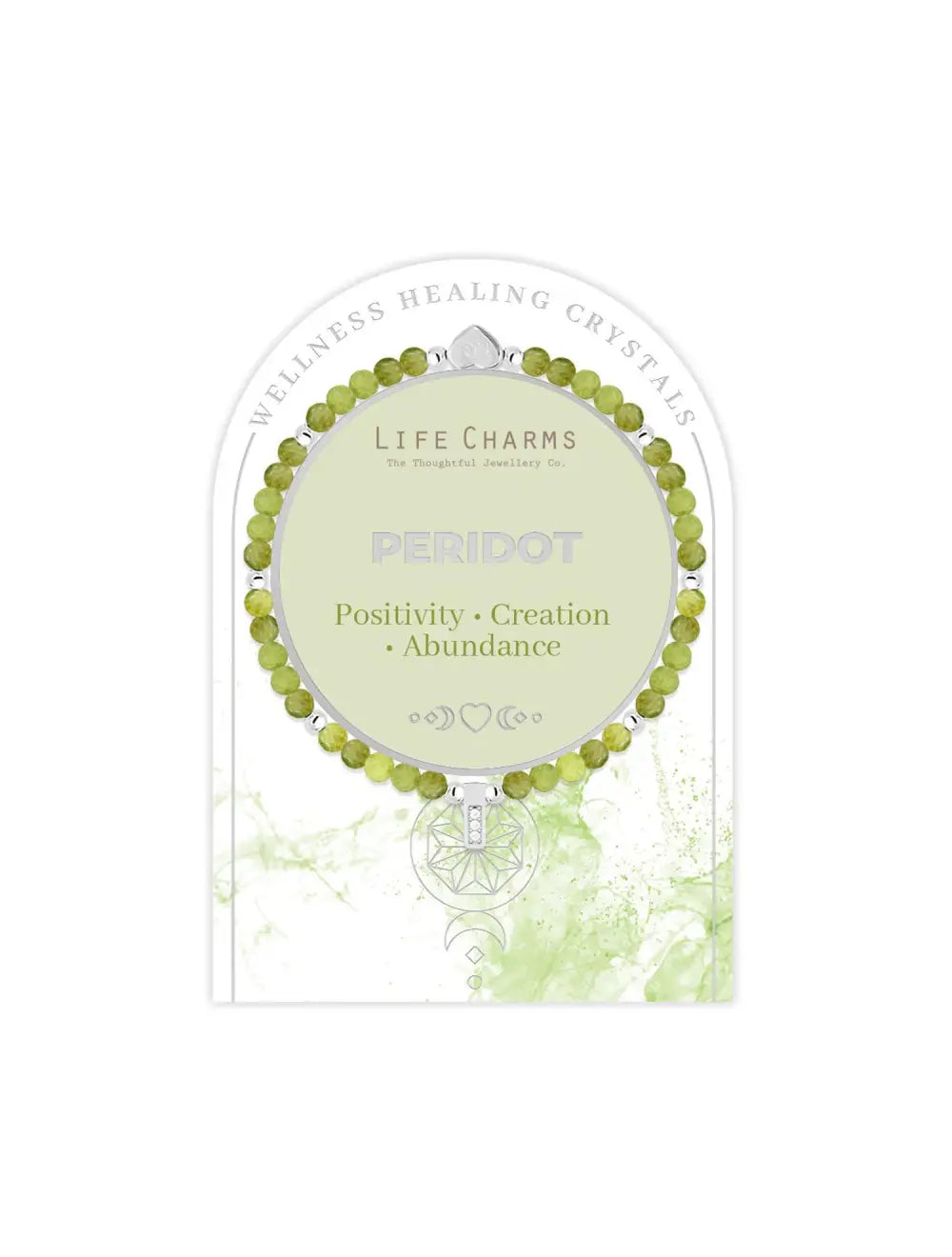 Life Charms Healing Stones - Peridot Bracelet