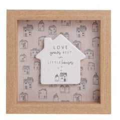 Moments Square Framed Plaque - Love Grows Best