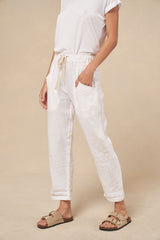 Little Lies Luxe Pants - White