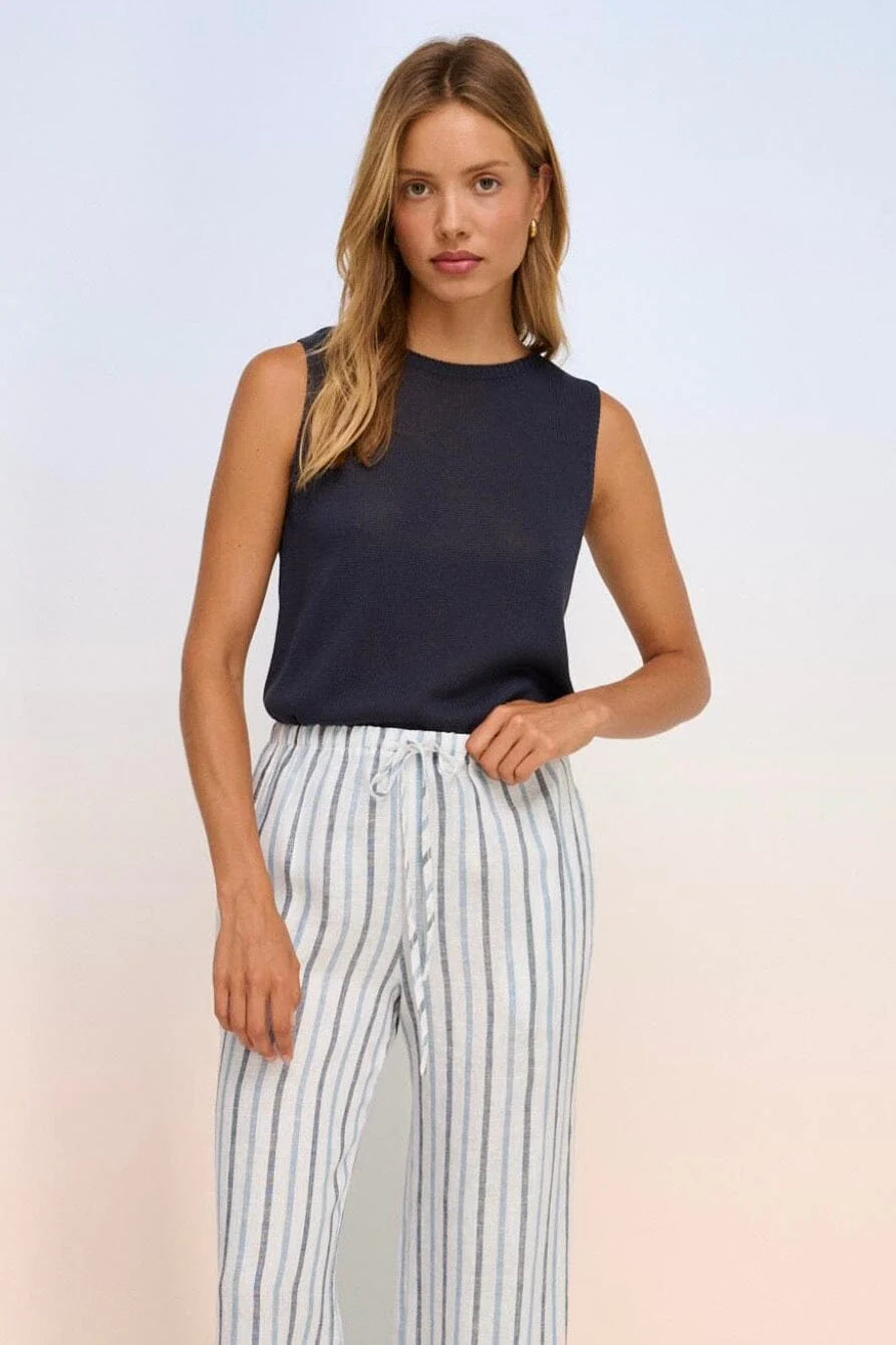 Little Lies Spring Tank – Navy